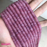 Multicolor Jades Stone Loose Beads 4mm 6mm Smooth Spacer Shape DIY Jewelry