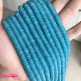 Multicolor Jades Stone Loose Beads 4mm 6mm Smooth Spacer Shape DIY Jewelry