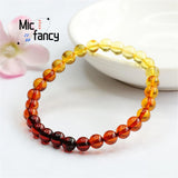 Multicolor Rainbow Amber Bracelet Men Women Romantic Jewelry Charms Gift