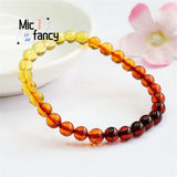 Multicolor Rainbow Amber Bracelet Men Women Romantic Jewelry Charms Gift
