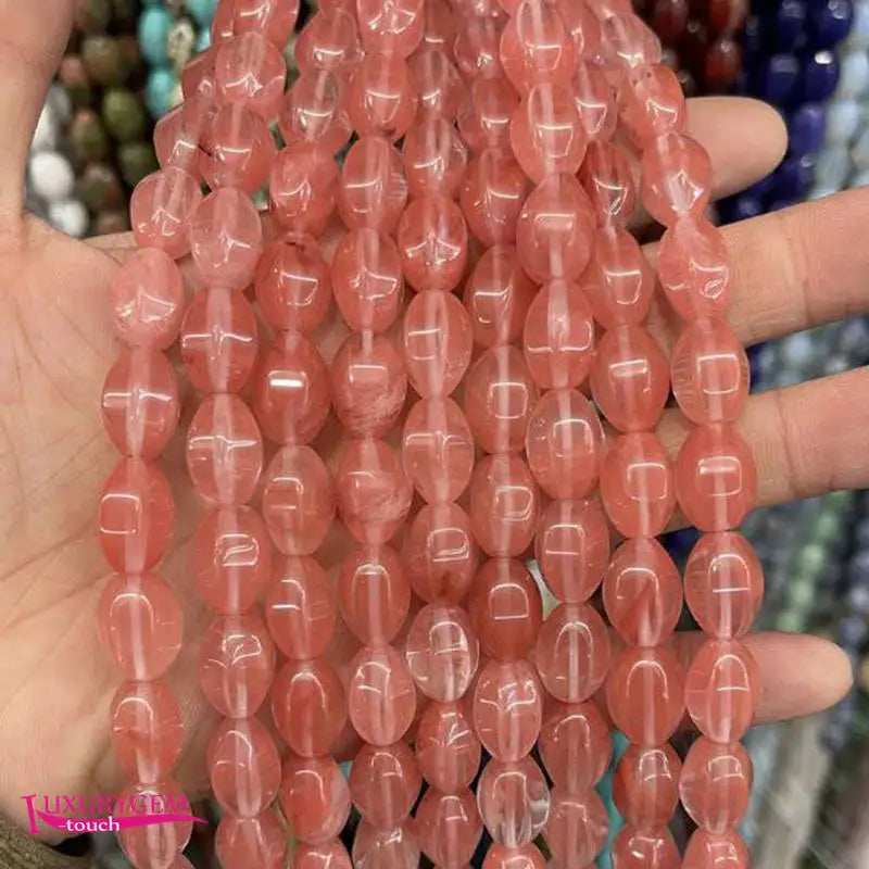 10x14mm Multicolor Stone Faceted Oval Loose Beads for DIY Jewelry