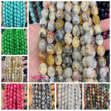 10x14mm Multicolor Stone Faceted Oval Loose Beads for DIY Jewelry