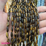 Multicolor Stone Spacer Beads 5x12mm Smooth Oval Shape DIY Jewelry Making