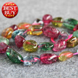 Natural Multicolored Tourmaline Stone Loose Beads for Jewelry Making