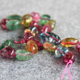 Natural Multicolored Tourmaline Stone Loose Beads for Jewelry Making
