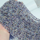 Natural Multi-Fluorite Faceted Rondelle Beads 3.3mm