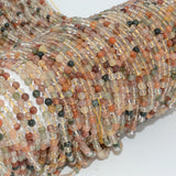 Natural Rutilated Quartz Loose Round Beads 4mm