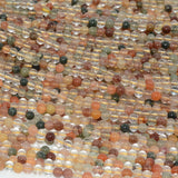 Natural Rutilated Quartz Loose Round Beads 4mm