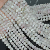 Natural Kunzite + Hiddenite Round Beads 7-9mm, Cat's Eye Flash