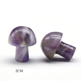 Natural Mushroom Crystal Stone Pendant with Chain