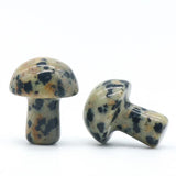 Natural Mushroom Crystal Stone Pendant with Chain