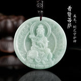 Myanmar Jade 8 Guardian Gods 12 Zodiac Pendant Bodhisattva Jewelry