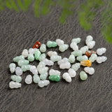 Natural Myanmar A Jade Loose Bead Three-color Gourd Ice Jadeite Bead