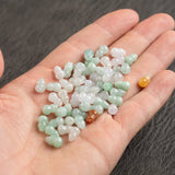 Natural Myanmar A Jade Loose Bead Three-color Gourd Ice Jadeite Bead