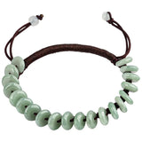 Myanmar Emerald Safety Clasp Rope Green Jade Bracelet