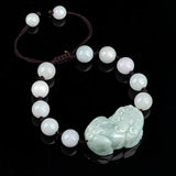 Natural Myanmar A-goods Jadeite Fortune Seeking Ice Jade Bracelet