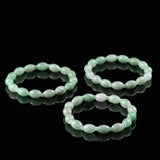 Myanmar A-goods Jadeite Light Green Beads Bracelet