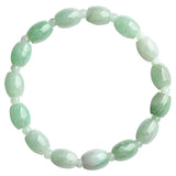 Myanmar A-goods Jadeite Light Green Beads Bracelet