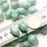 100% Natural Myanmar A Jadeite Jade Beads DIY Green Jade Flower Necklace