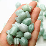 100% Natural Myanmar A Jadeite Jade Beads DIY Green Jade Flower Necklace