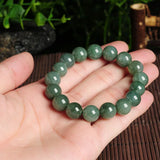 Myanmar Emerald Bracelets Drop Luck Amulet Jade Stone Bracelets