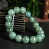 Myanmar Emerald Bracelets Drop Luck Amulet Jade Stone Bracelets