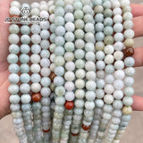 Myanmar Emerald Jade Light Green Round Spacer Beads 6 8 10mm