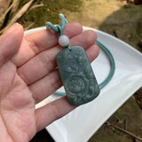 Natural Myanmar Emerald Jadeite Pendant Necklace High-End Gift