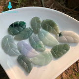 Natural Myanmar Emerald Jadeite Pendant Necklace Leaf
