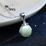 Myanmar Emerald Road Pass Pendant Jade Bead Necklace