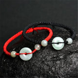 Natural Myanmar Jade Bracelet 15mm Beads Unisex Green Emerald Bracelets