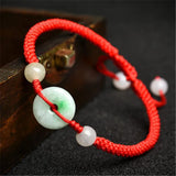 Natural Myanmar Jade Bracelet 15mm Beads Unisex Green Emerald Bracelets