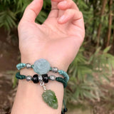 Natural Myanmar Jade Bracelet Green Emerald Bracelets For Women