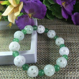 Myanmar Jade Lucky Beads Bracelet Exorcise Evil Spirits Auspicious Amulet