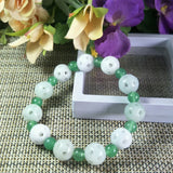 Myanmar Jade Lucky Beads Bracelet Exorcise Evil Spirits Auspicious Amulet