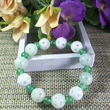 Myanmar Jade Lucky Beads Bracelet Exorcise Evil Spirits Auspicious Amulet