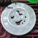 Natural Myanmar Jadeite Horse Pendant Jade Hollowed-out Personalized