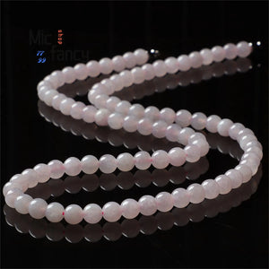 Myanmar Jadeite Ice Moist Violet Light Pink Beads Necklace