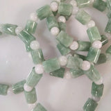 Natural Myanmar Jade Bracelet 15mm Beads Women Men Jadeite Bracelet