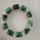 Natural Myanmar Jade Bracelet 15mm Beads Women Men Jadeite Bracelet