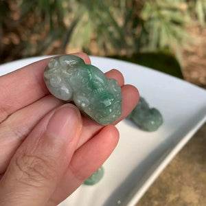Natural Myanmar jade pixiu Necklace Pendant women's children's jewelry