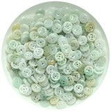 Natural Myanmar Jadeite Hand-Carved Coin DIY Jade Bracelets Ring Accessories