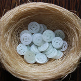 Natural Myanmar Jadeite Hand-Carved Coin DIY Jade Bracelets Ring Accessories