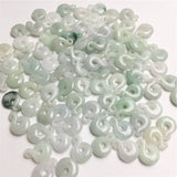 Natural Myanmar Jadeite Hand-Carved Gourd DIY Jade Bracelet Necklace