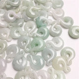 Natural Myanmar Jadeite Hand-Carved Gourd DIY Jade Bracelet Necklace