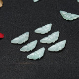 Natural Myanmar Jadeite Butterfly Beads DIY Bracelets Necklace Jade Accessories