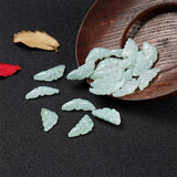 Natural Myanmar Jadeite Butterfly Beads DIY Bracelets Necklace Jade Accessories