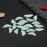 Natural Myanmar Jadeite Butterfly Beads DIY Bracelets Necklace Jade Accessories