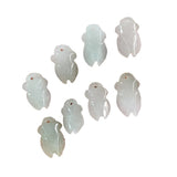 Natural Myanmar jadeite handcarved cicada beads DIY