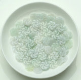 Natural Myanmar Jadeite Flower Beads DIY Bracelets Necklace Jade Accessories